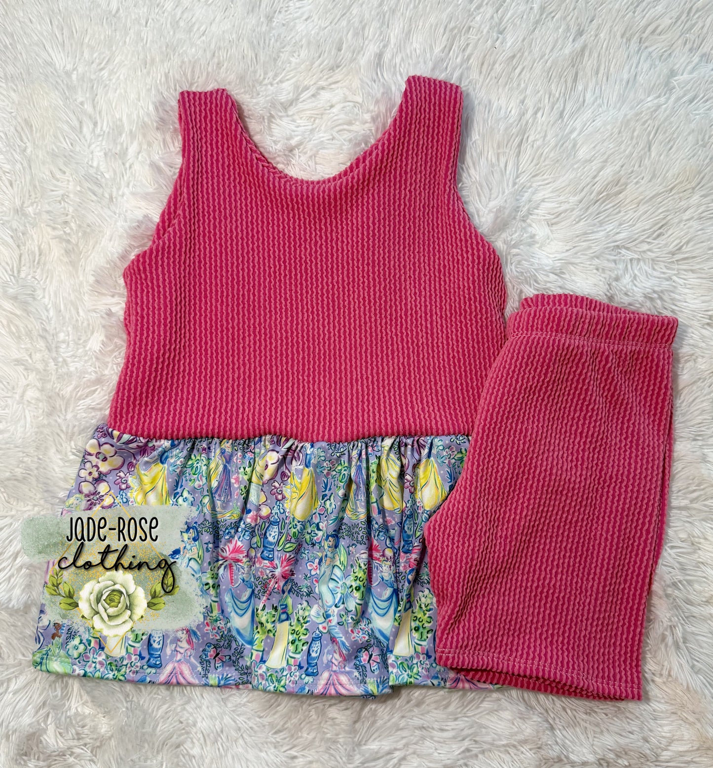 6Y Olive & Biker Shorts