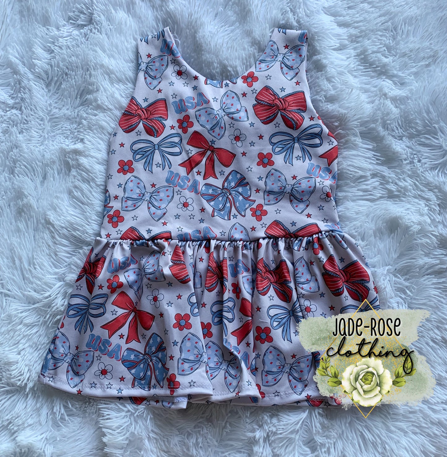 6Y Olive Peplum