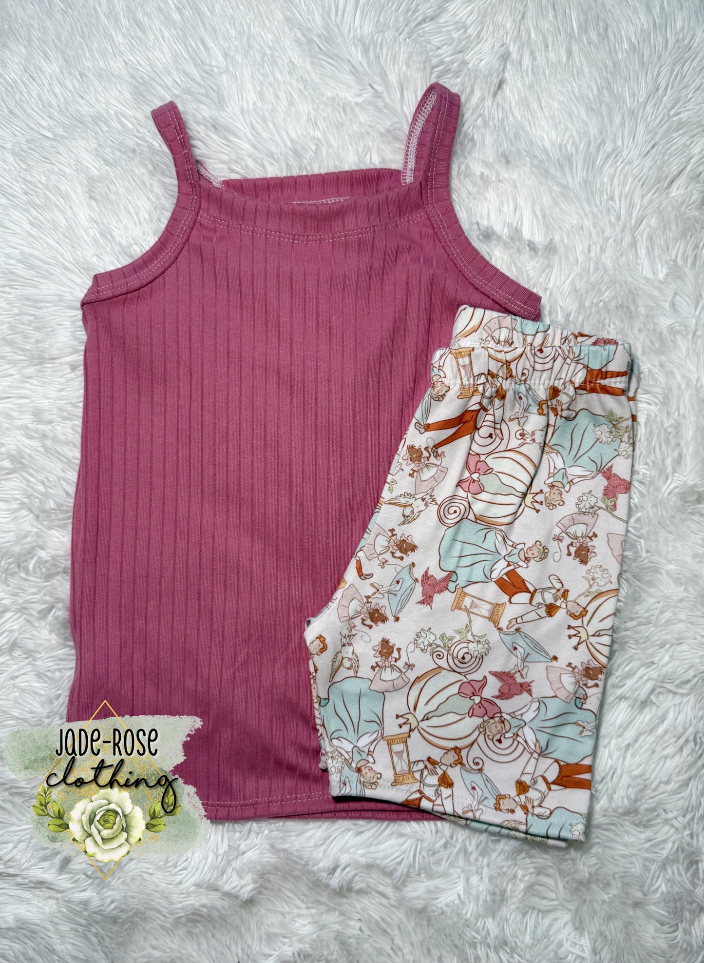 6-6/7Y Cami & Biker Set