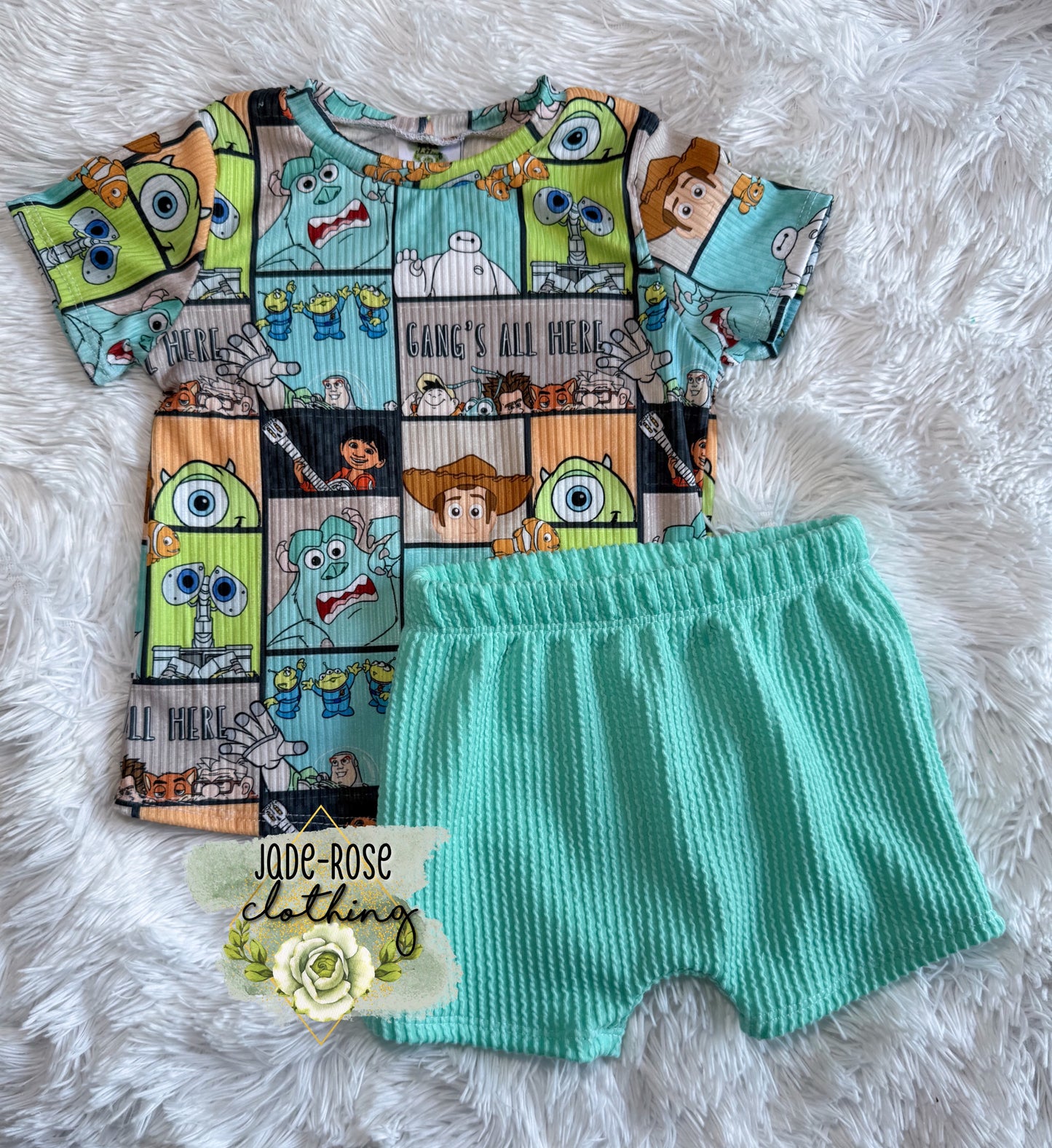 Multiple RTS Basic Tee & Boy Shorts