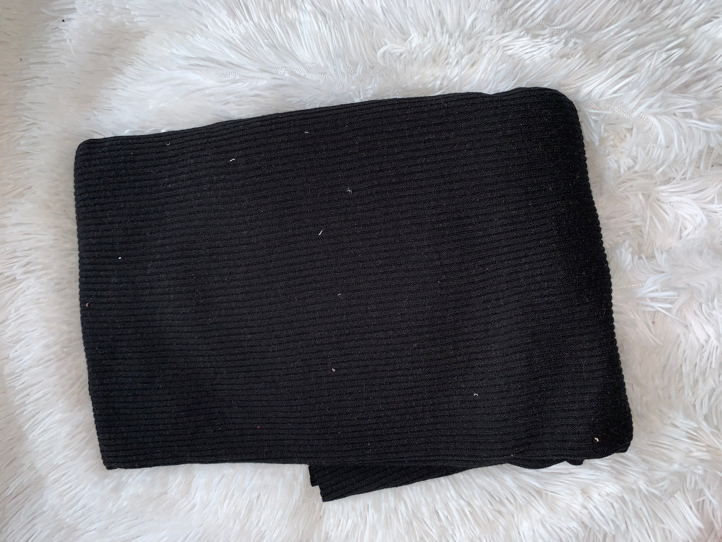 Black Thick Sweater Rib