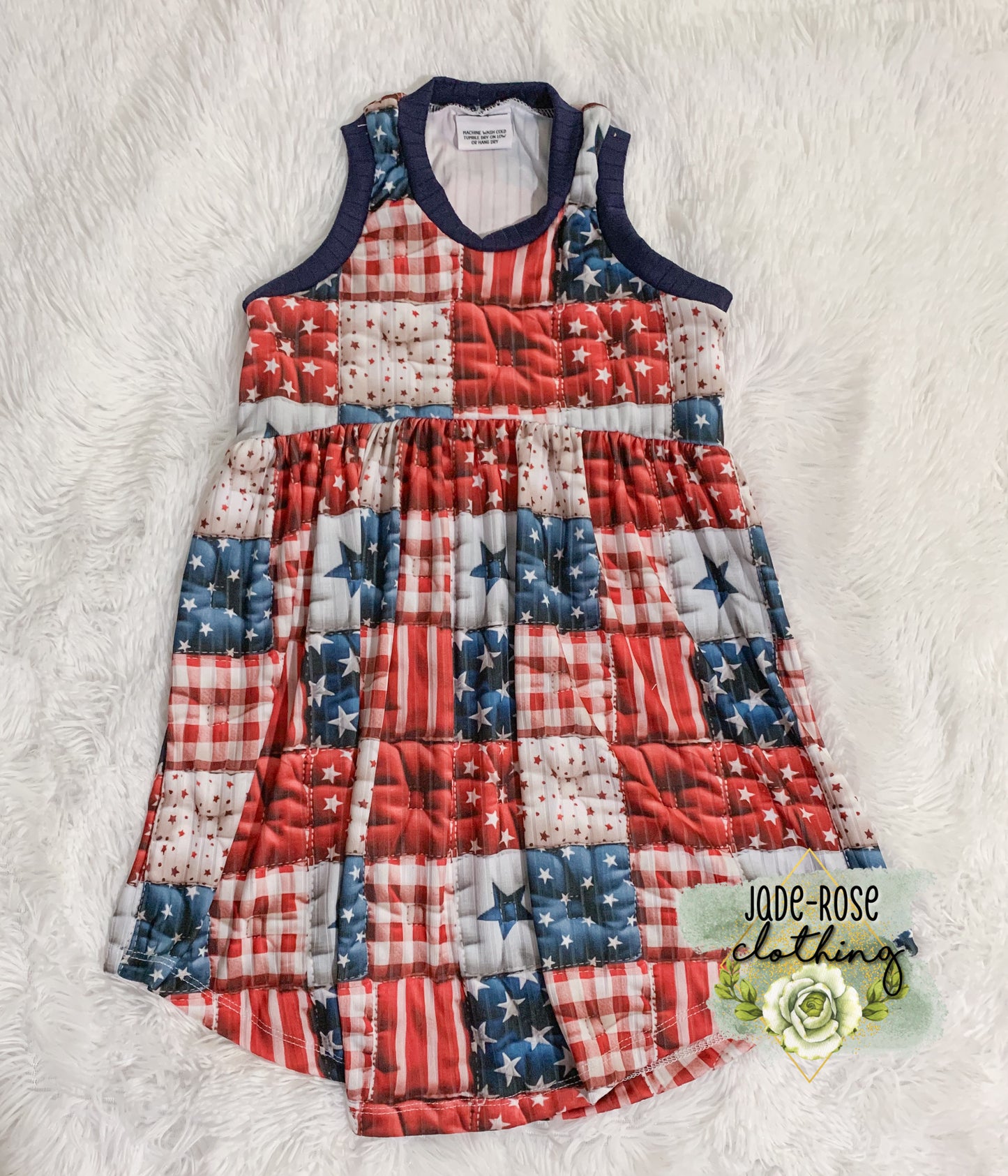 MADE TO ORDER Racerback Dress- 4OJ Patchwork