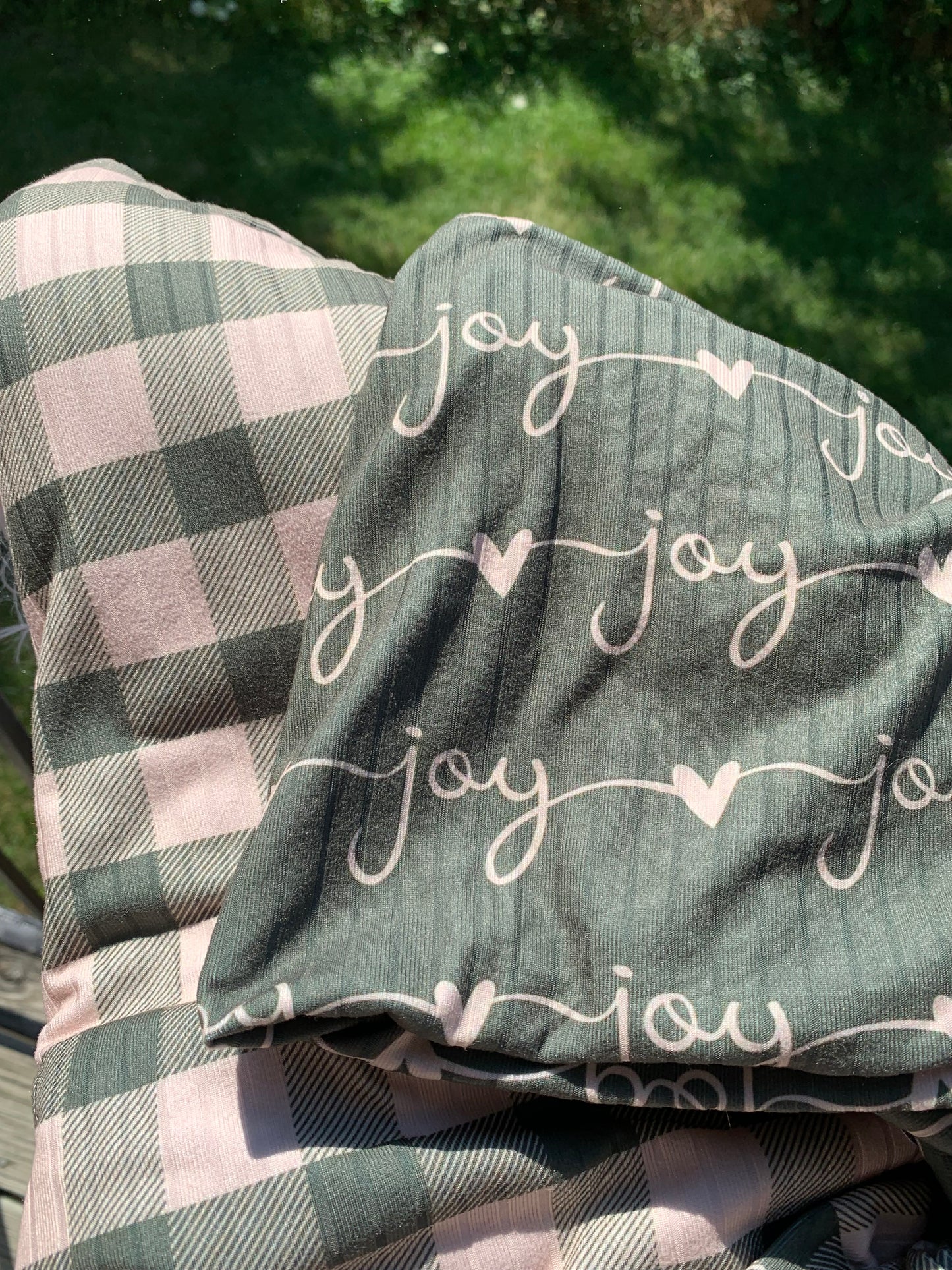 Joy & Coordinating Plaid Rib *READ DESCRIPTION*