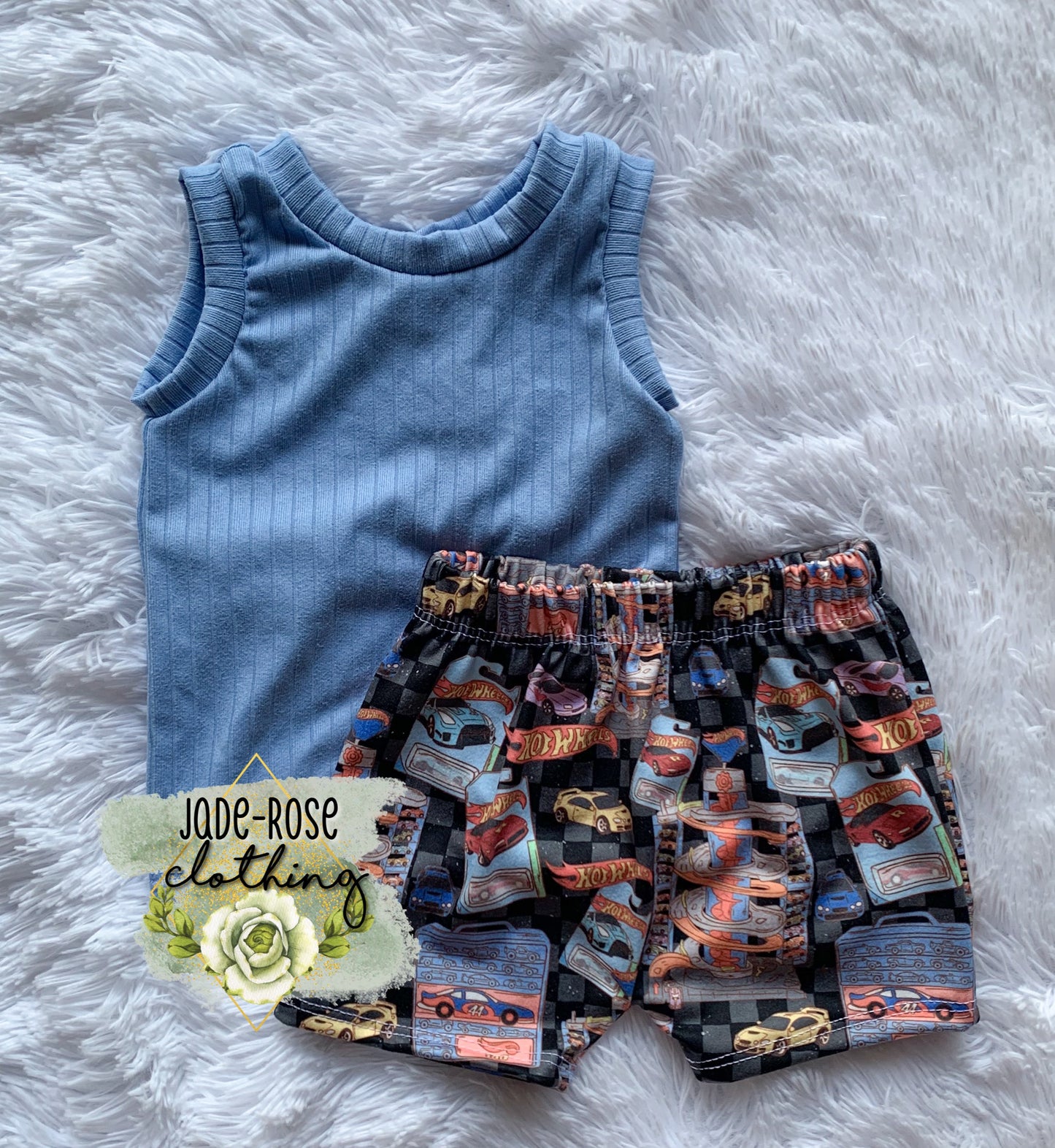 MTO: Blue Boy Tank & Hotwheel Boy Shorts