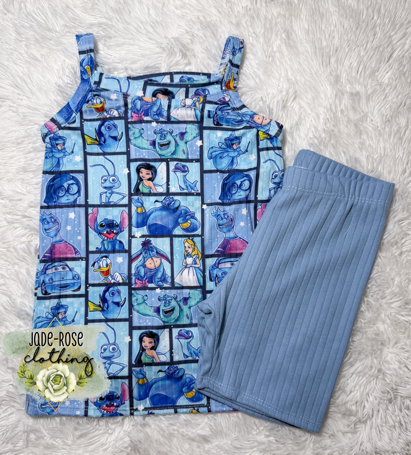 Multiple Magical Colorways- 5T Cami + Biker Sets