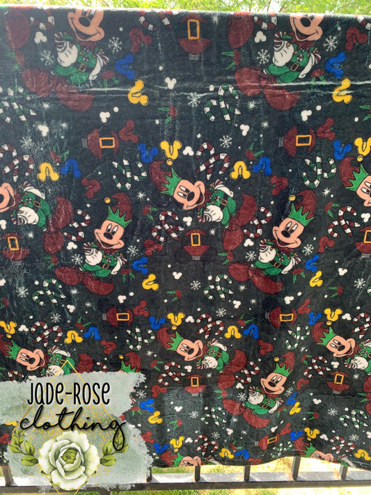 Christmas Mouse 50”x60” Blanket *FLAWED*