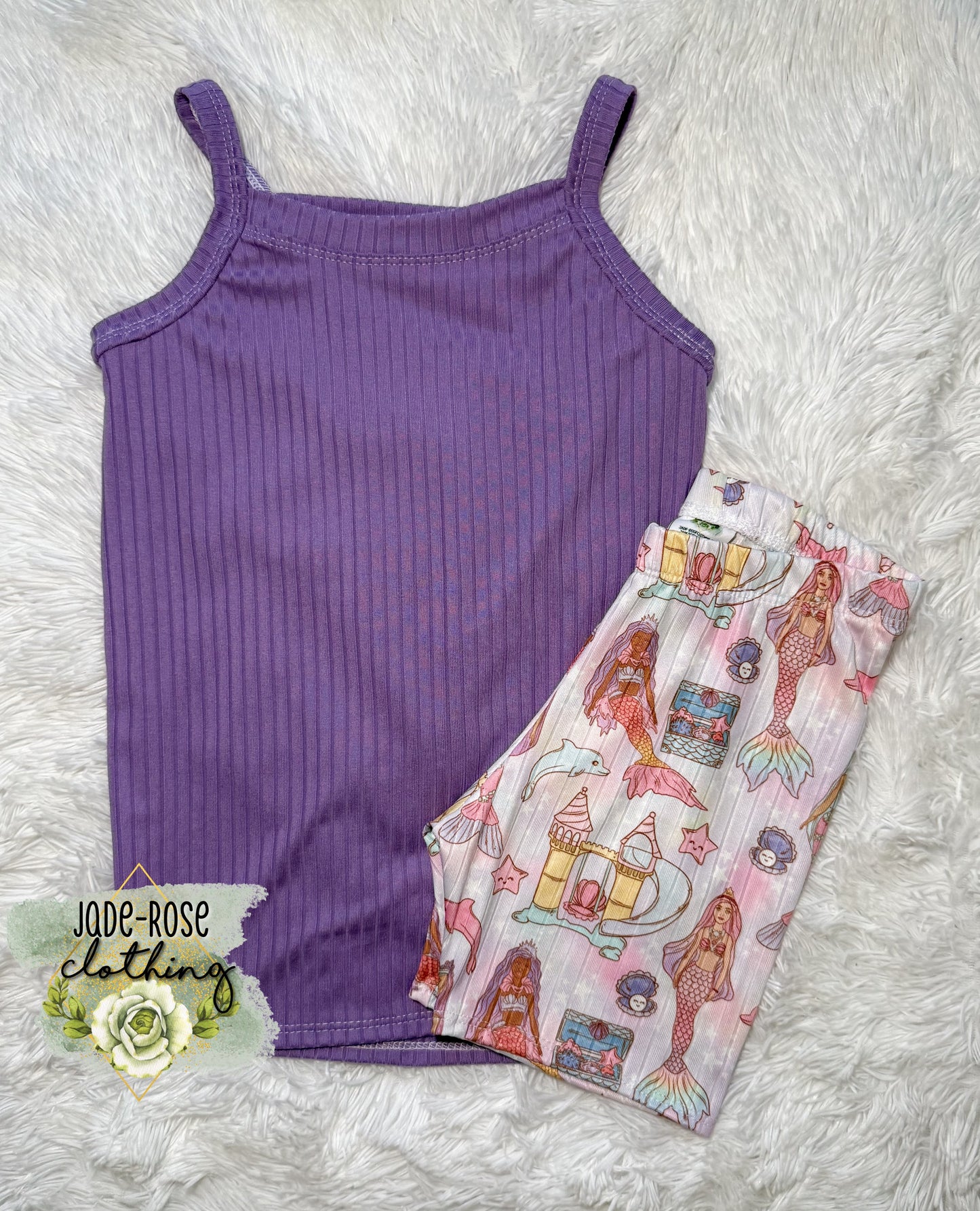 7-7/8Y Cami & Biker Set