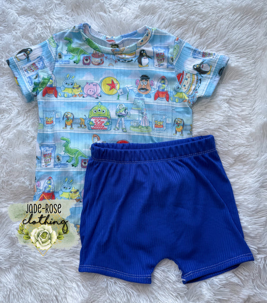 18/24M Basic Tee & Boy Shorts