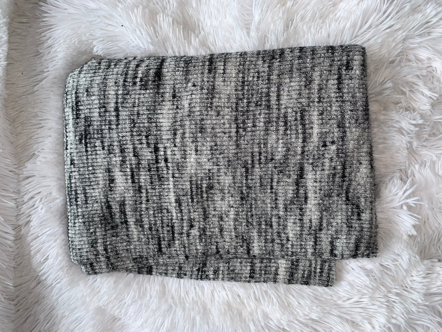Grey/Black Thick Sweater Rib (up to 5T)