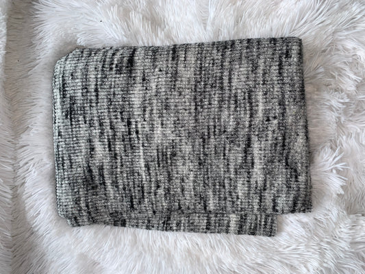 Grey/Black Thick Sweater Rib (up to 5T)