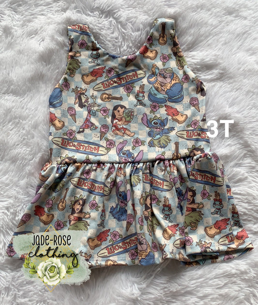 3T Olive Peplum