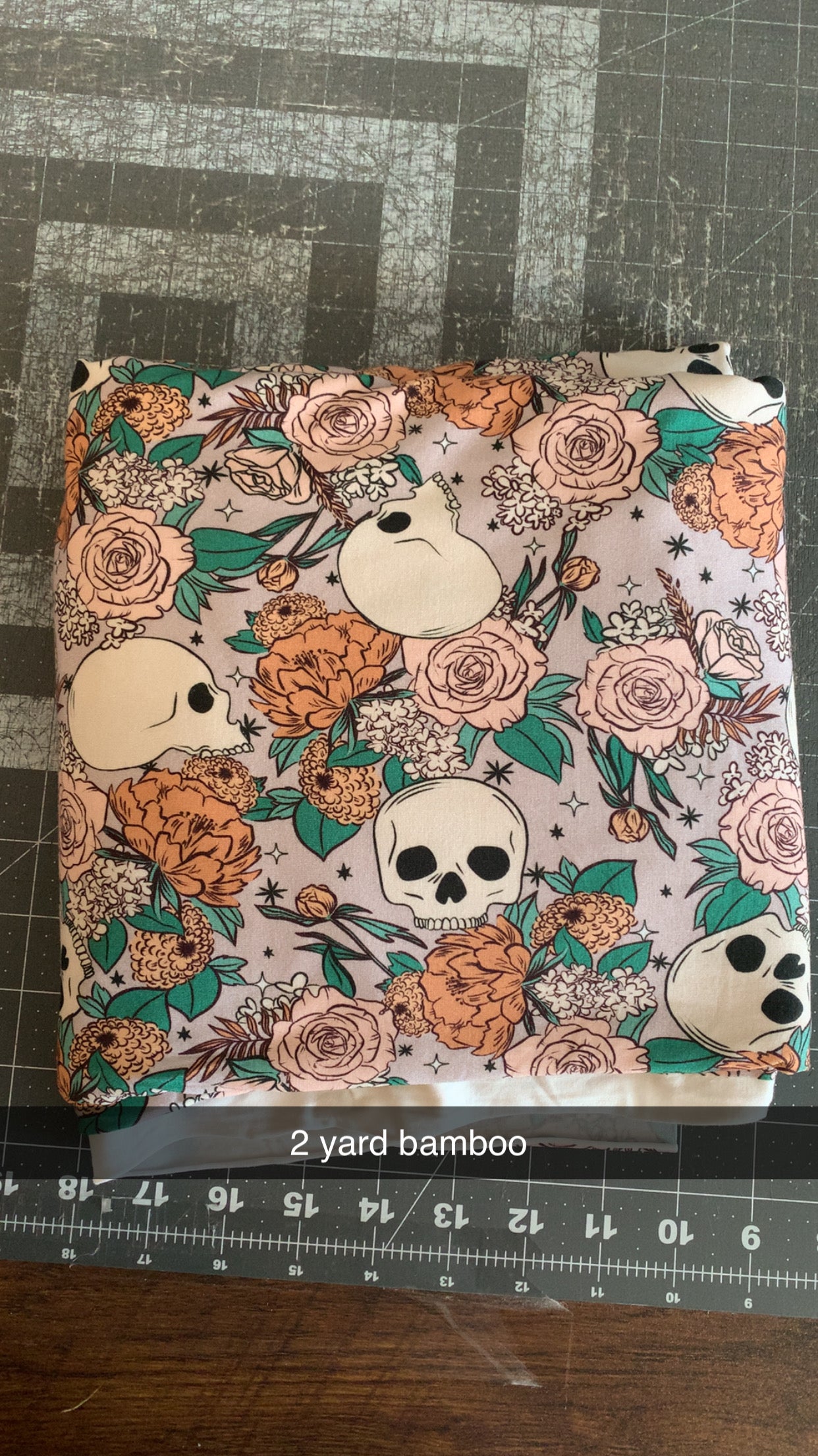 Floral Skulls-Bamboo