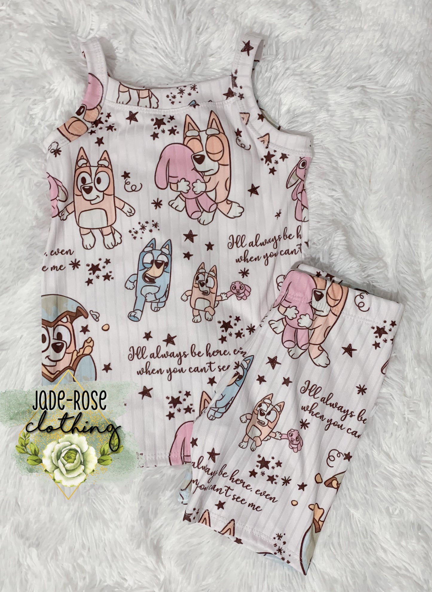 MTO: Nighty Night Dogs Cami & Biker Set