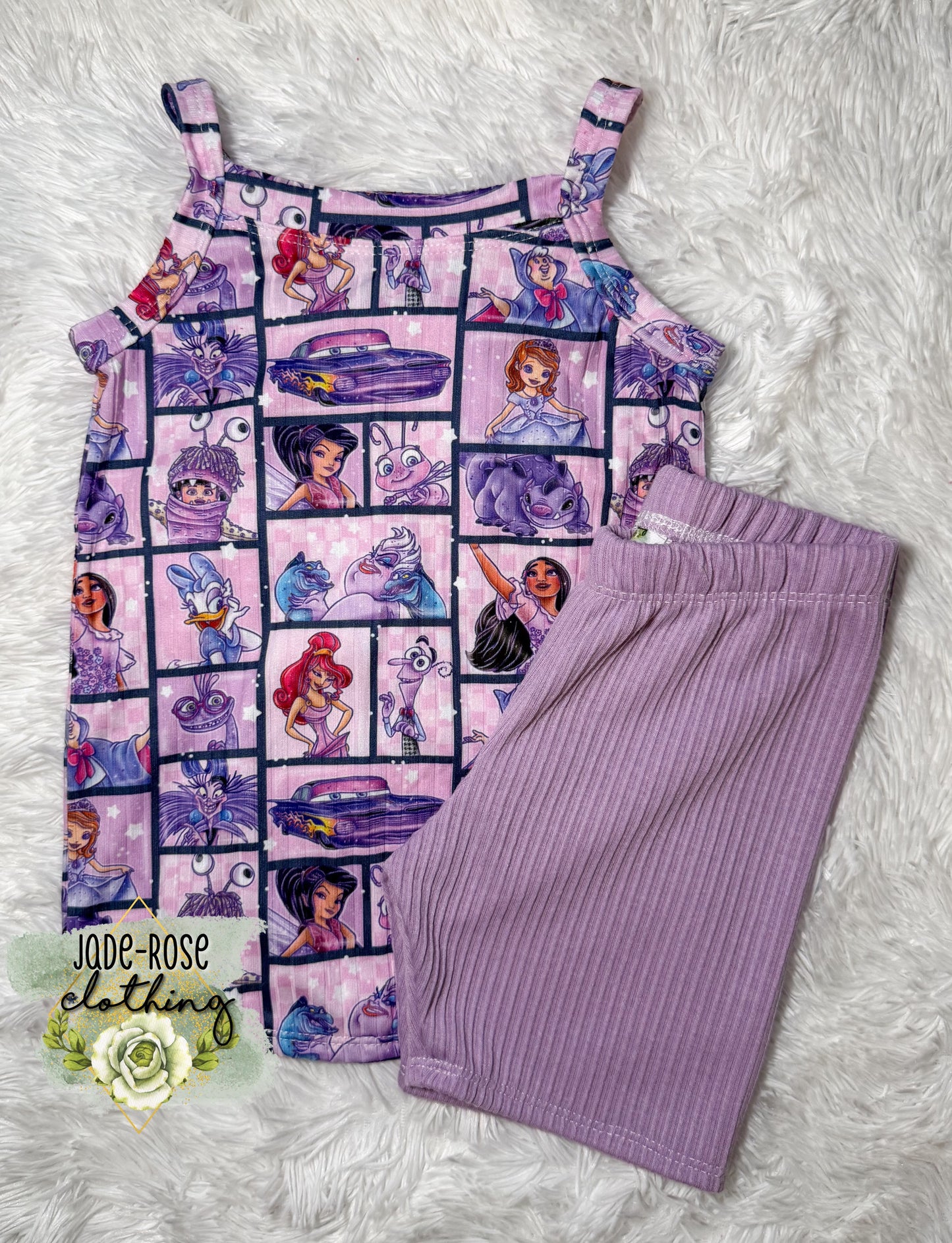 Multiple Magical Colorways- 5T Cami + Biker Sets