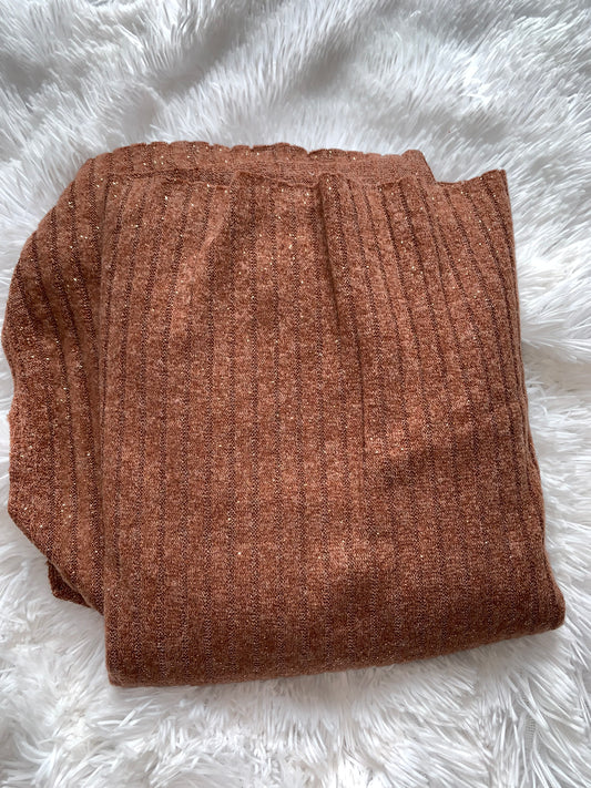 Rust w/ Gold Specks Sweater Rib