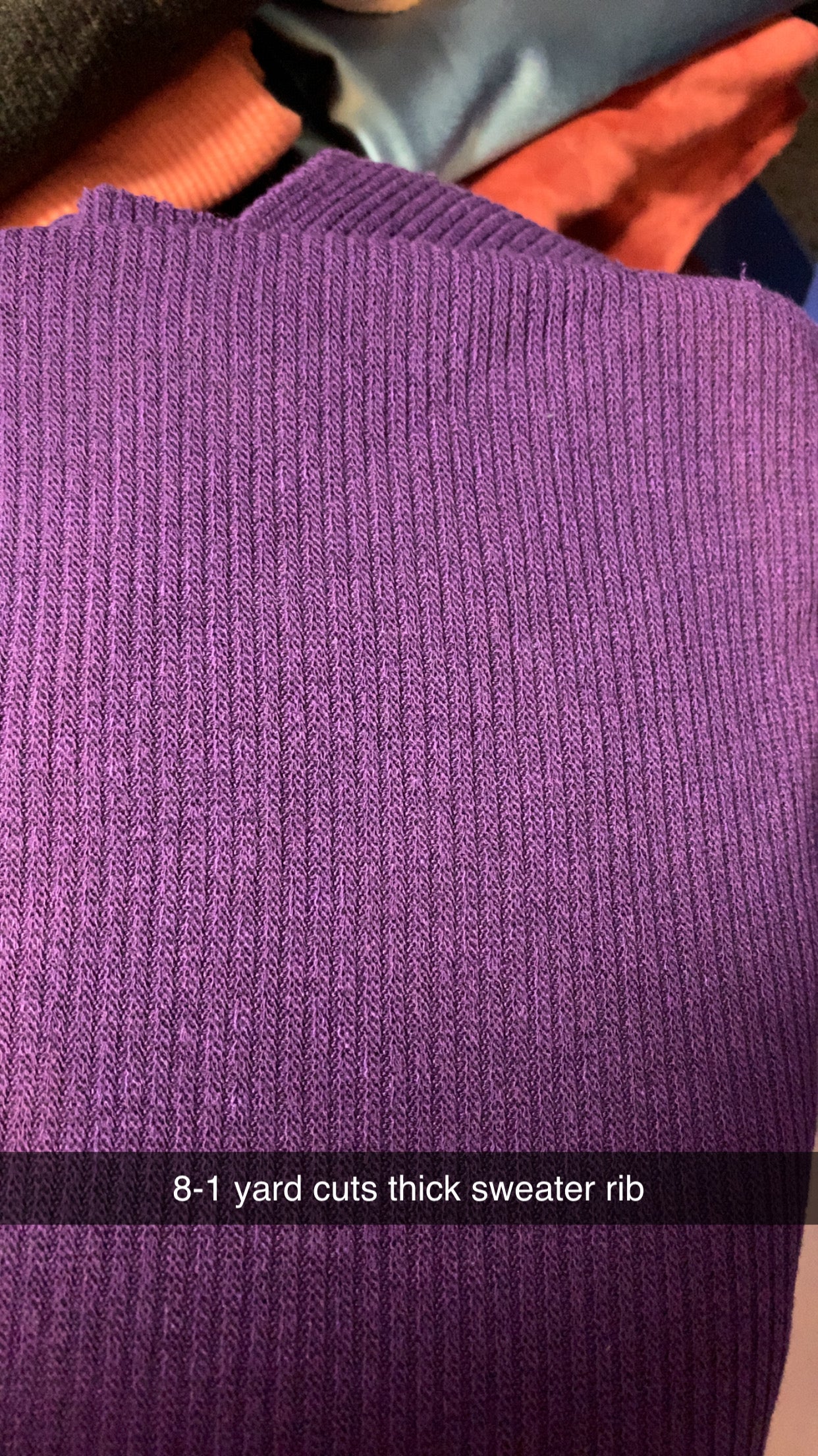 Purple-Thick Sweater Rib