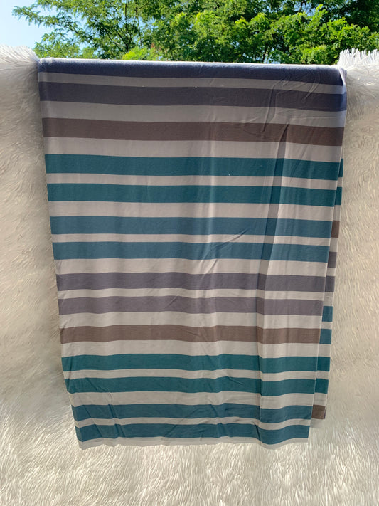 Blue & Grey Stripes Bamboo