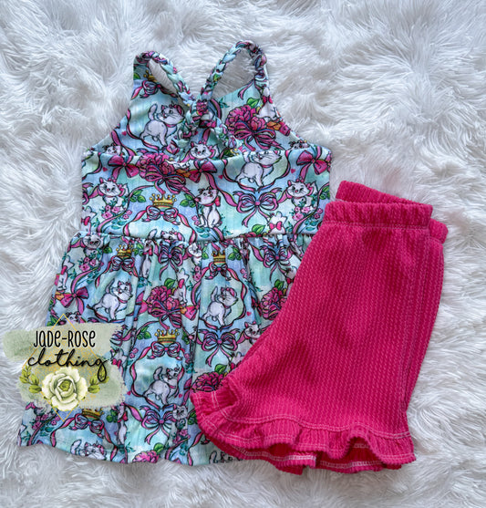 *PREORDER* Braided Peplum & Ruffle Summer Shorts