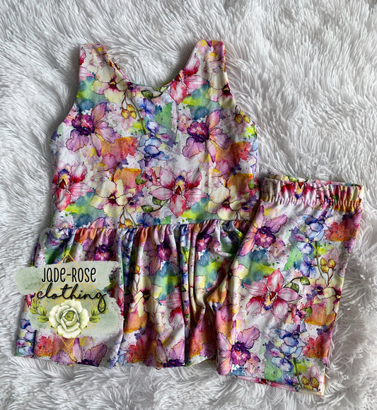 Watercolor Floral- Bamboo