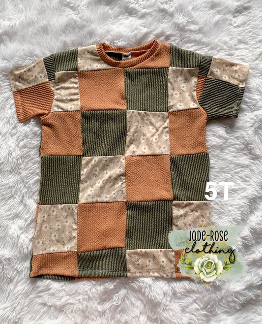 5T Oversized T-shirt Dress- Quilted😍