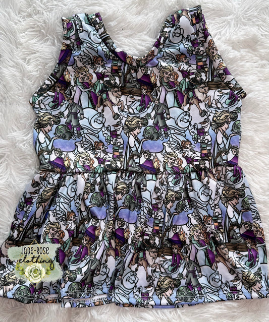 5T Olive Peplum