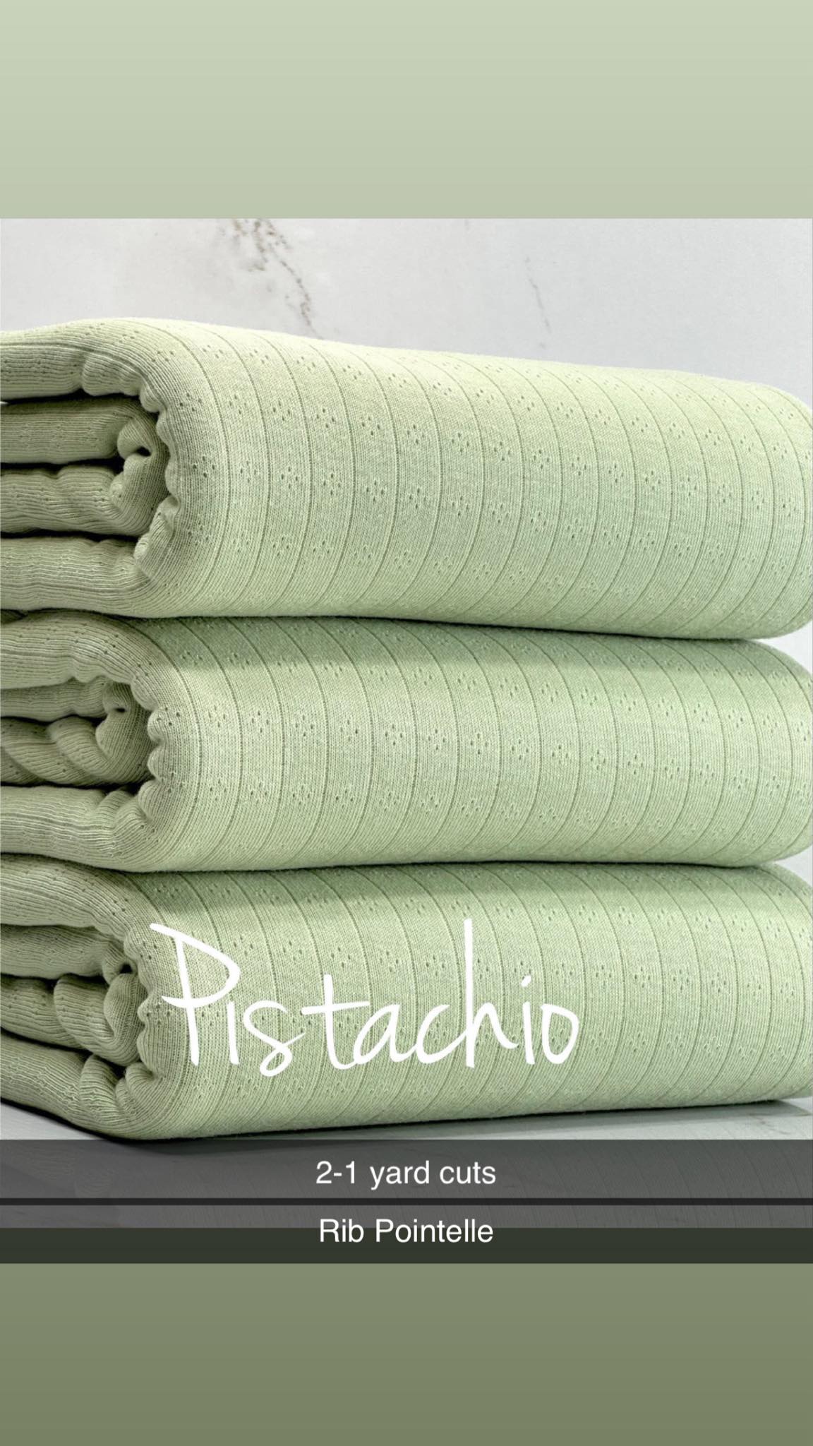 Pistachio- Pointelle