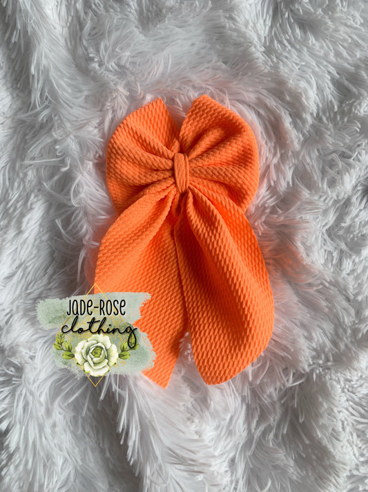 Neon Orange BOWS