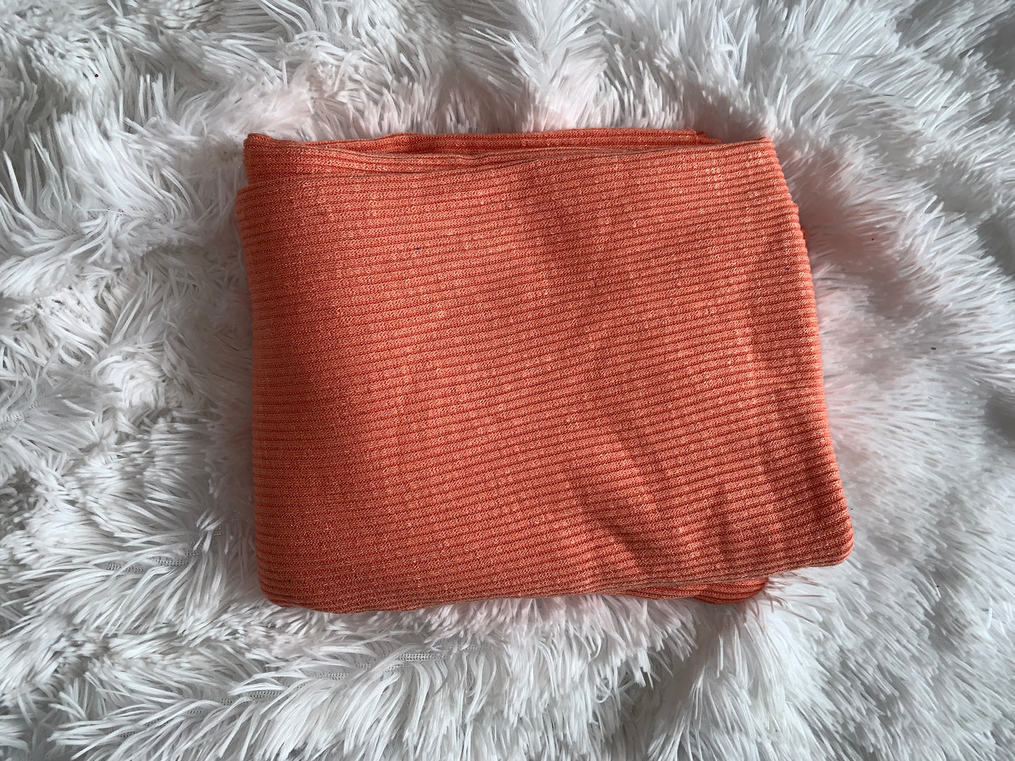Peach Thick Sweater Rib (up to 5T)