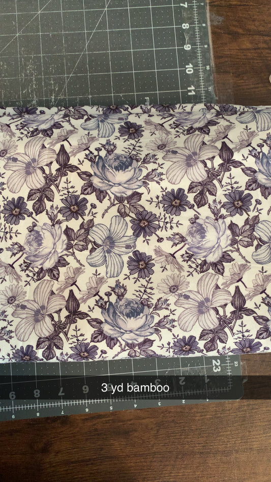 Purple Vintage Floral-Bamboo