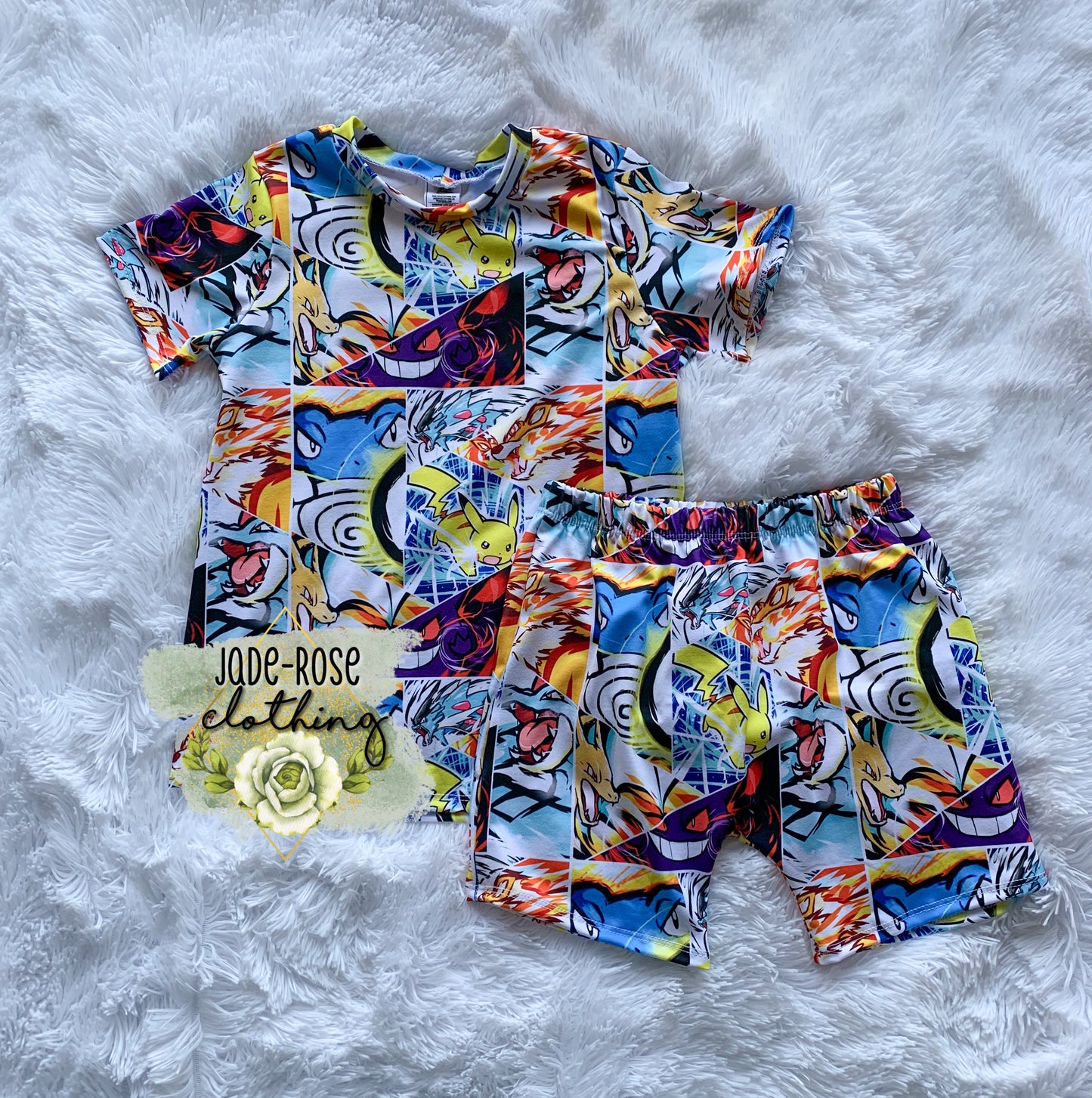 MTO: Poke 2.0 Basic Tee & Boy Shorts