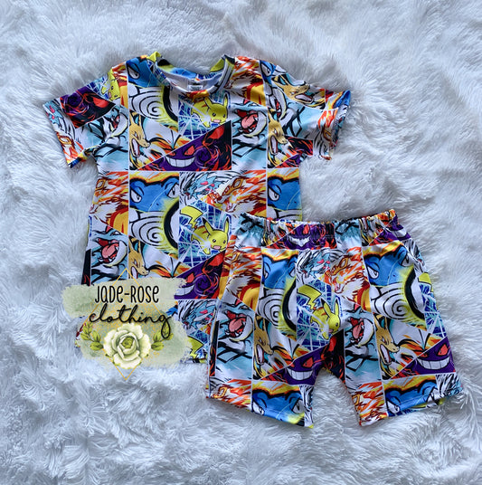MTO: Poke 2.0 Basic Tee & Boy Shorts