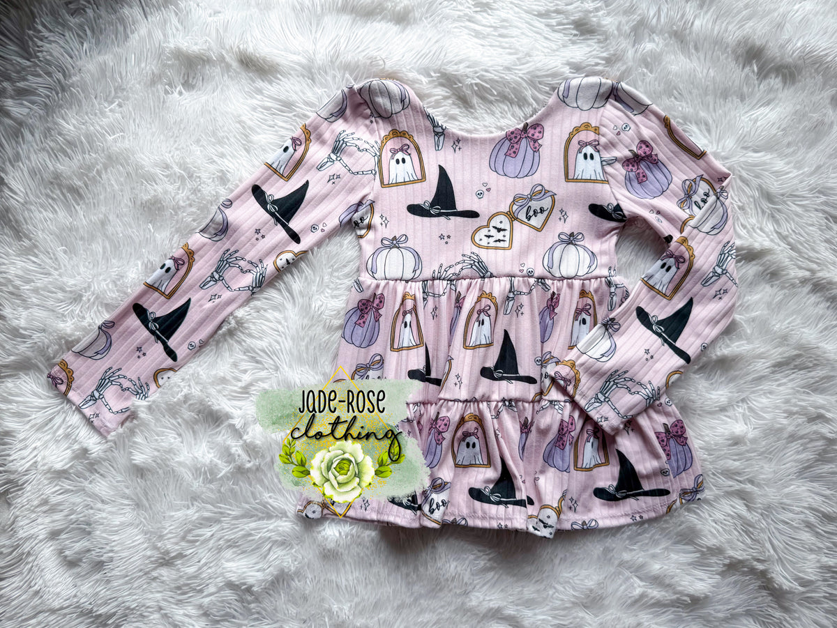 *PREORDER*Magnolia Peplum- Halloween