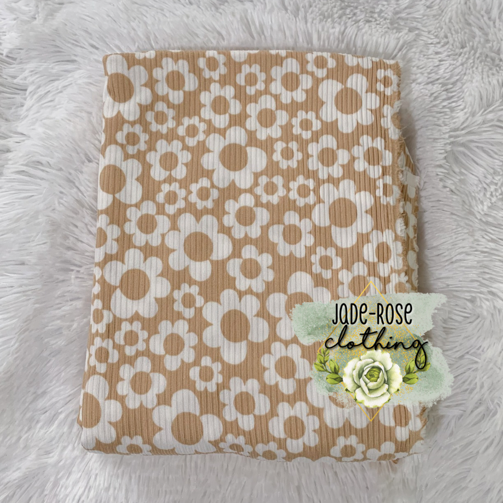 Light Brown Floral (RIB)