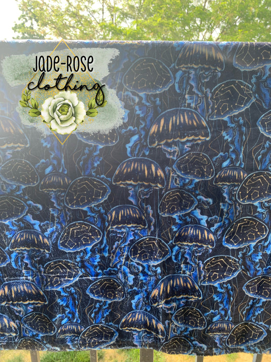 Jellyfish 40”x35” Blanket *Slightly Flawed*