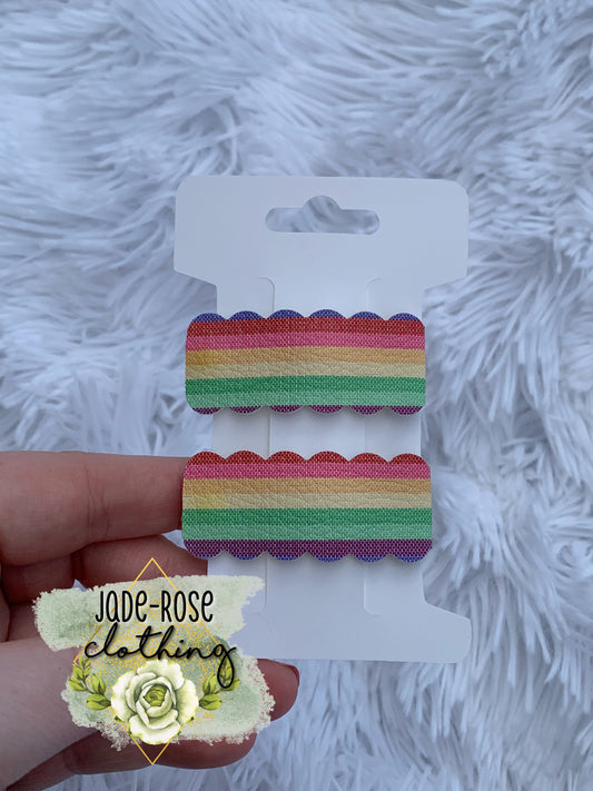 Rainbow Stripe Snappies (Set)