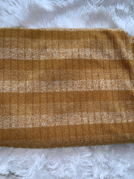 Mustard Stripes Sweater Rib
