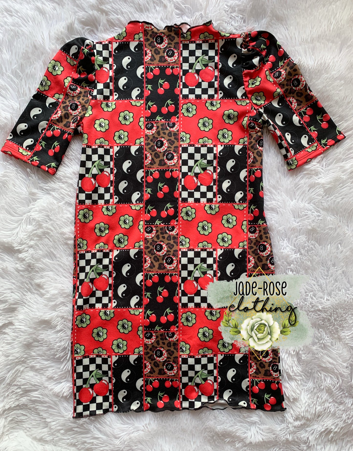 6Y Puff Short Sleeve Dress