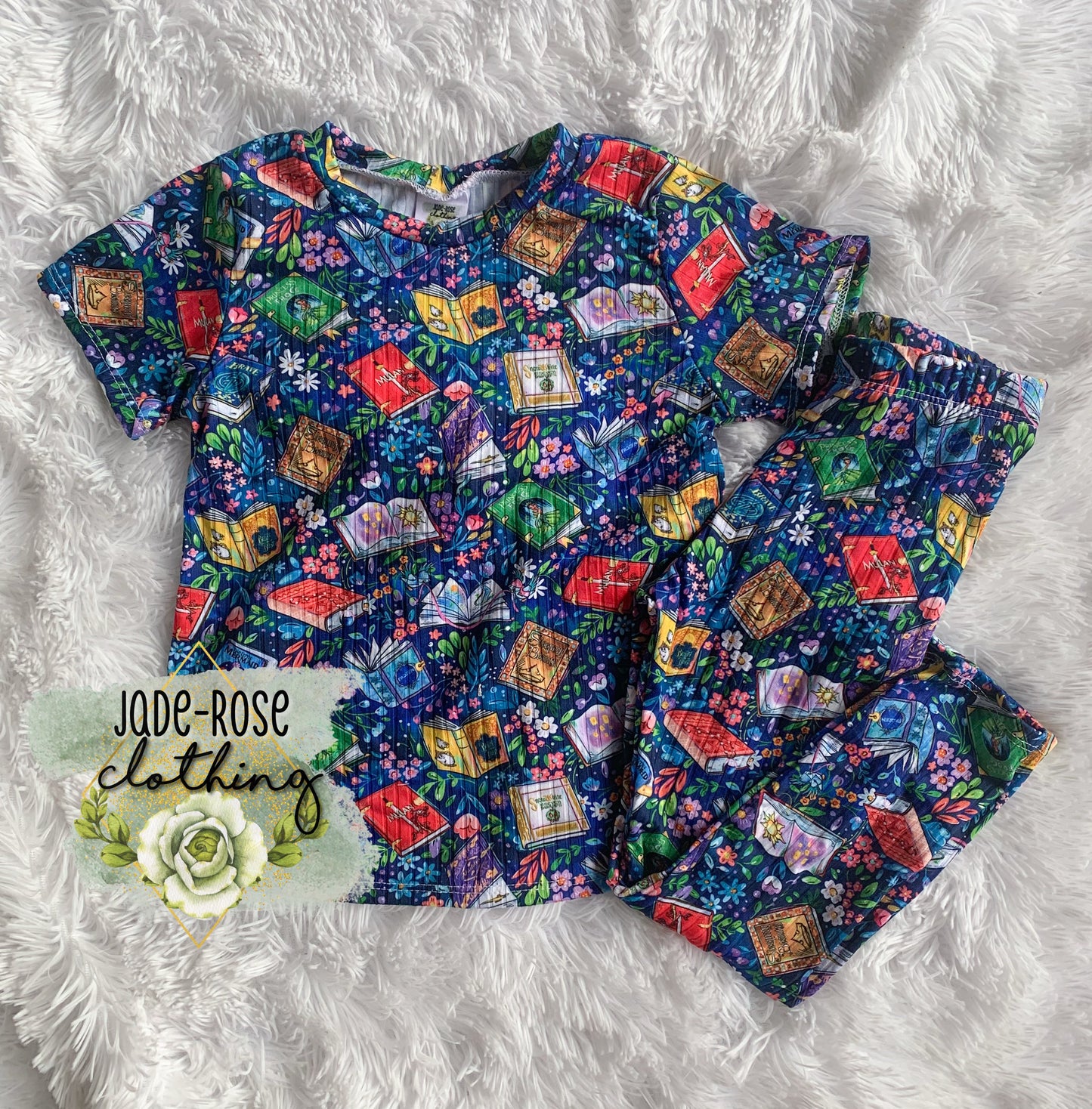 MTO: Magical Books Basic Tee & Leggings