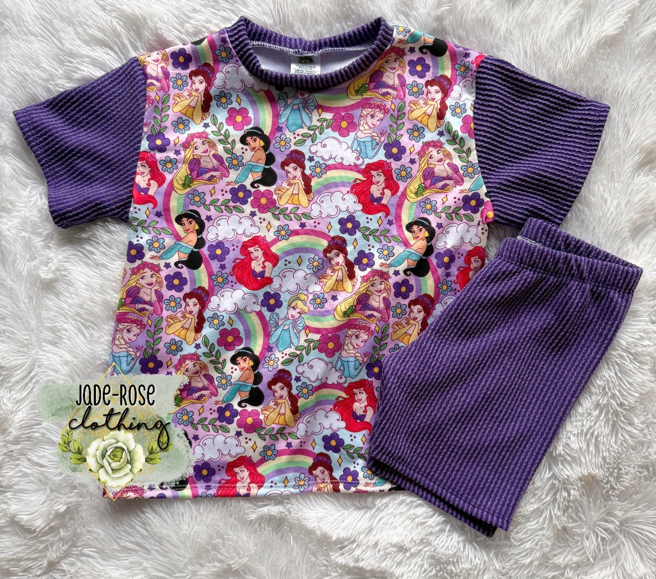 Multiple Sizes RTS- Summer Tee & Biker Shorts