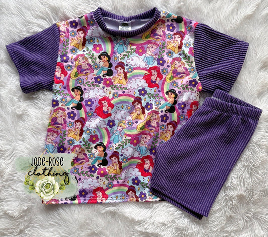 Multiple Sizes RTS- Summer Tee & Biker Shorts