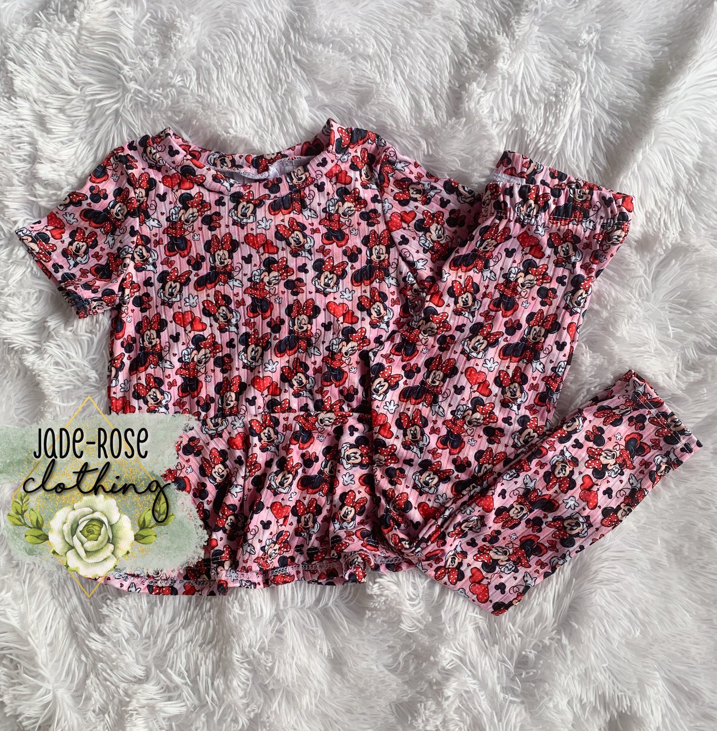 MTO: Mouse Addie Peplum & Leggings