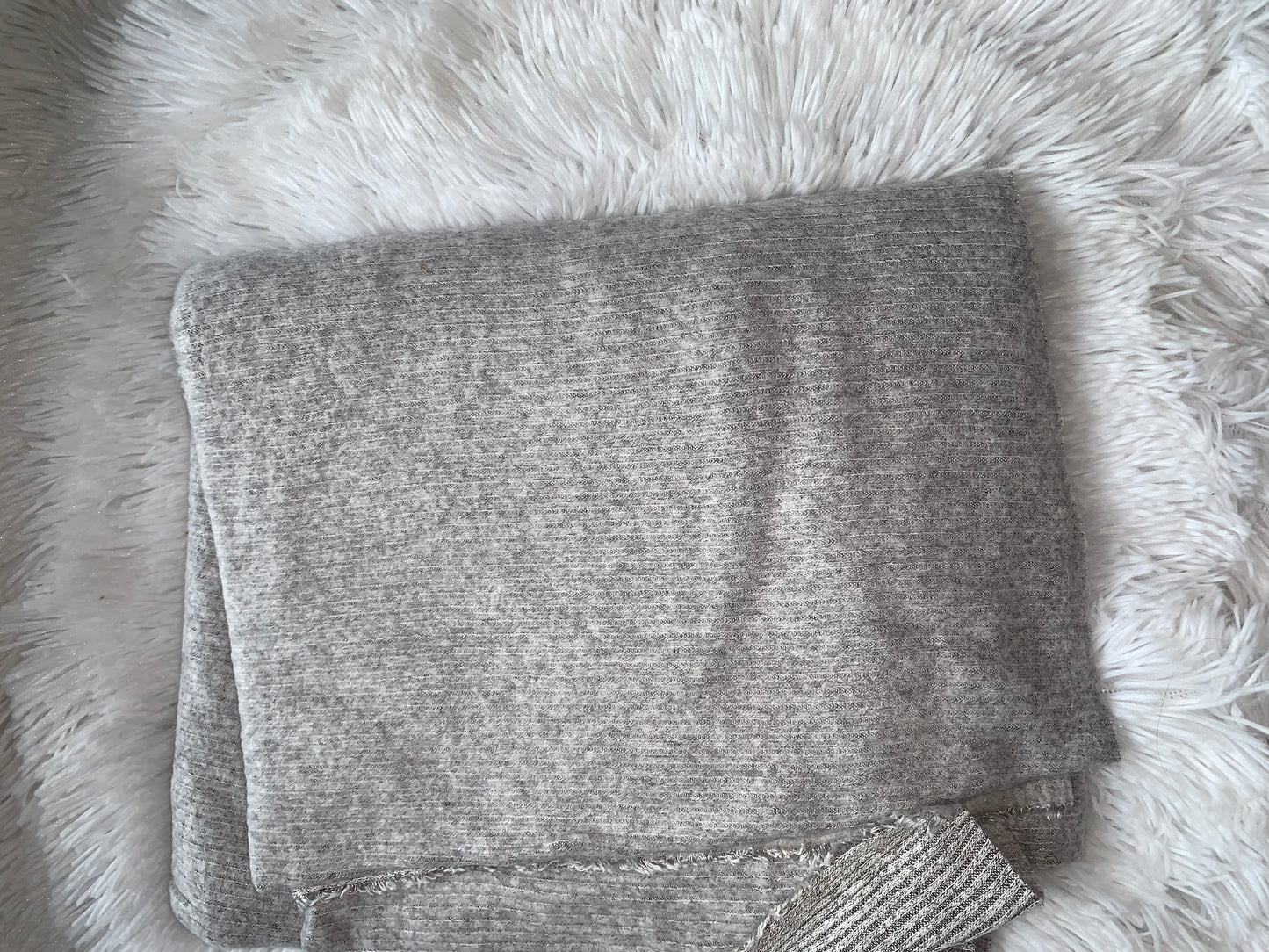 Light Grey Sweater Rib
