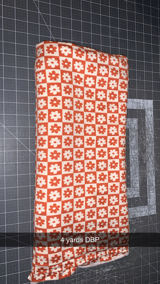 Rust/Cream Flower Checks-DBP