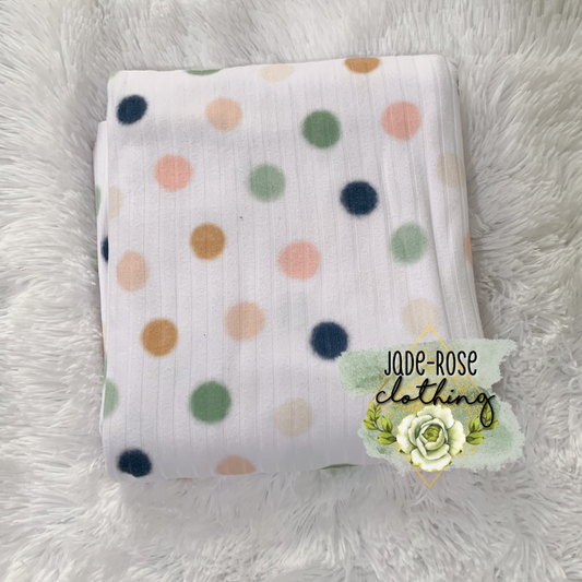 Watercolor Polka Dots (RIB)