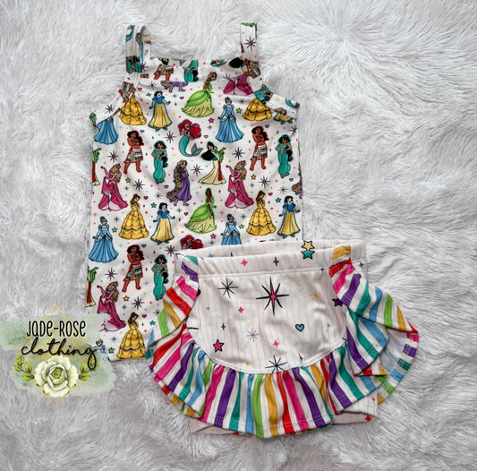 2T Cami & Ruffle Tulip Skort