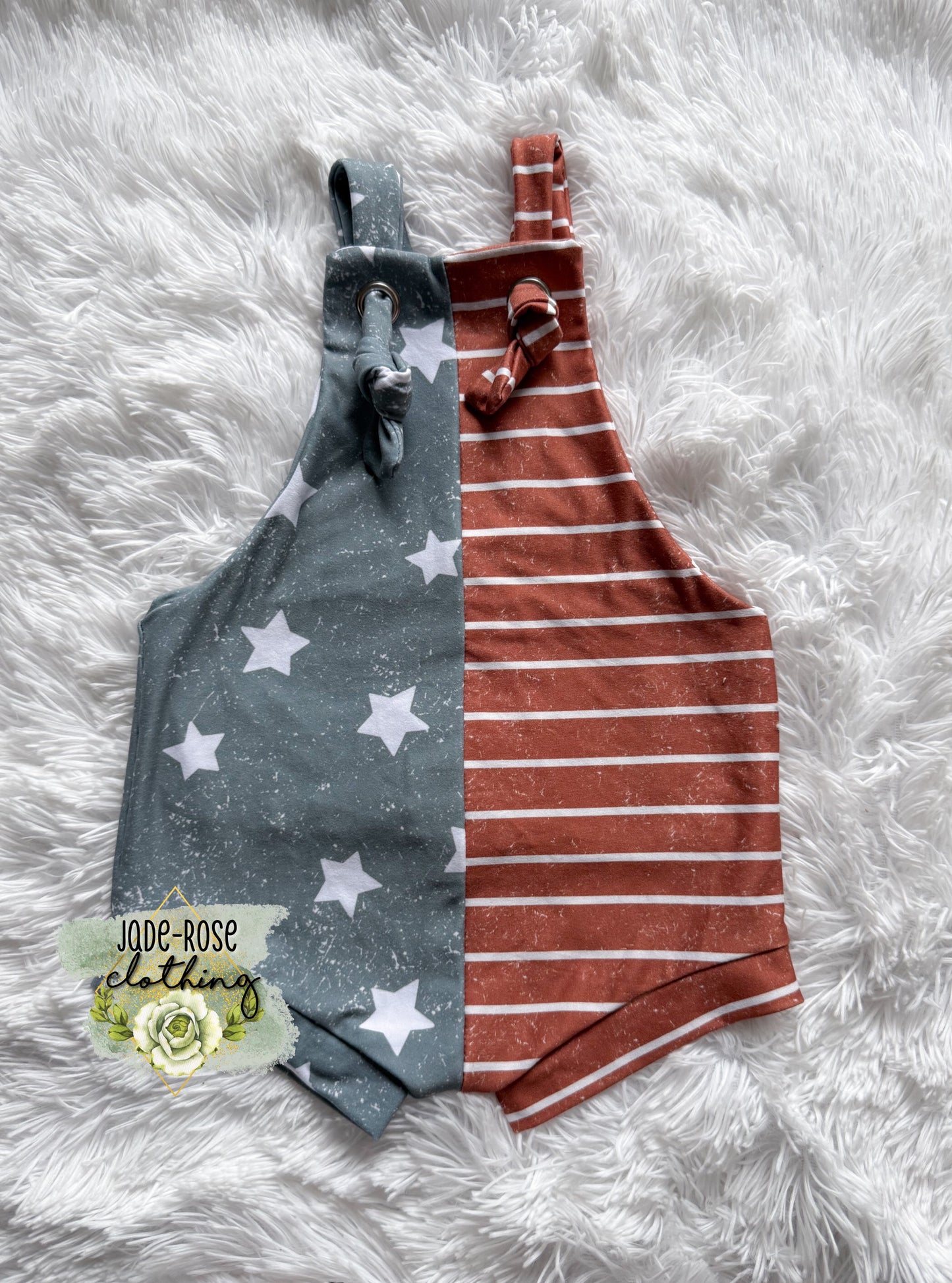 18/24M Knotted Overall Shorties