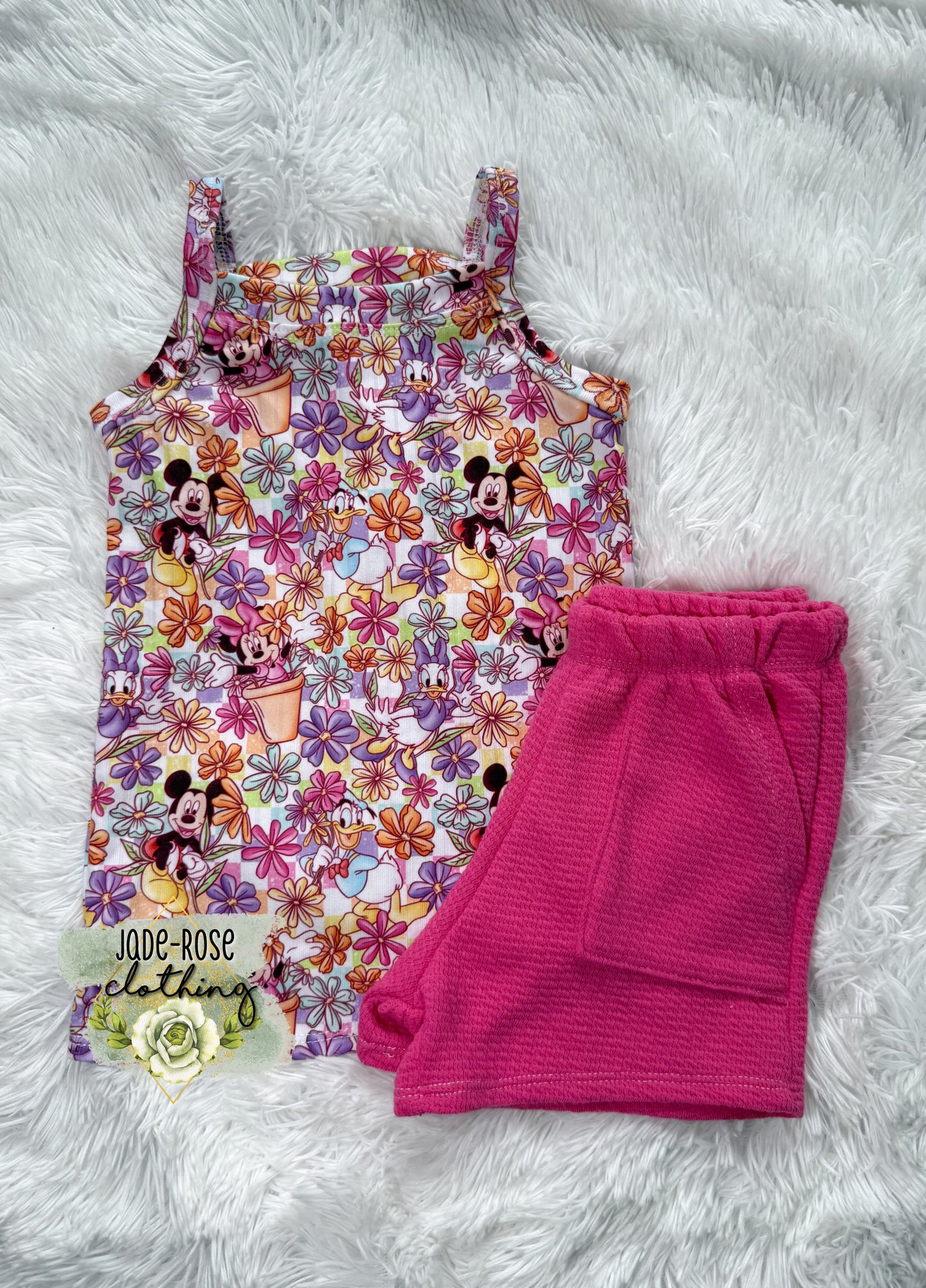 4T Cami + Summer Shorts Mouse