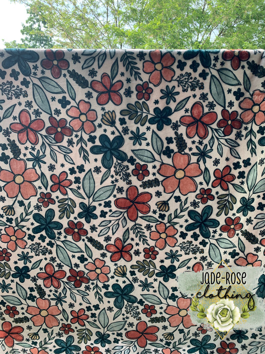 Floral 60”x72” Blanket