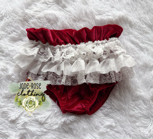 *PREORDER* High Waisted Bloomers w/ Lace (Off-White Lace)