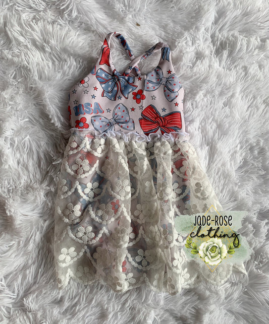 6/9M Skirted Leo w/ Mesh Skirt & Snaps